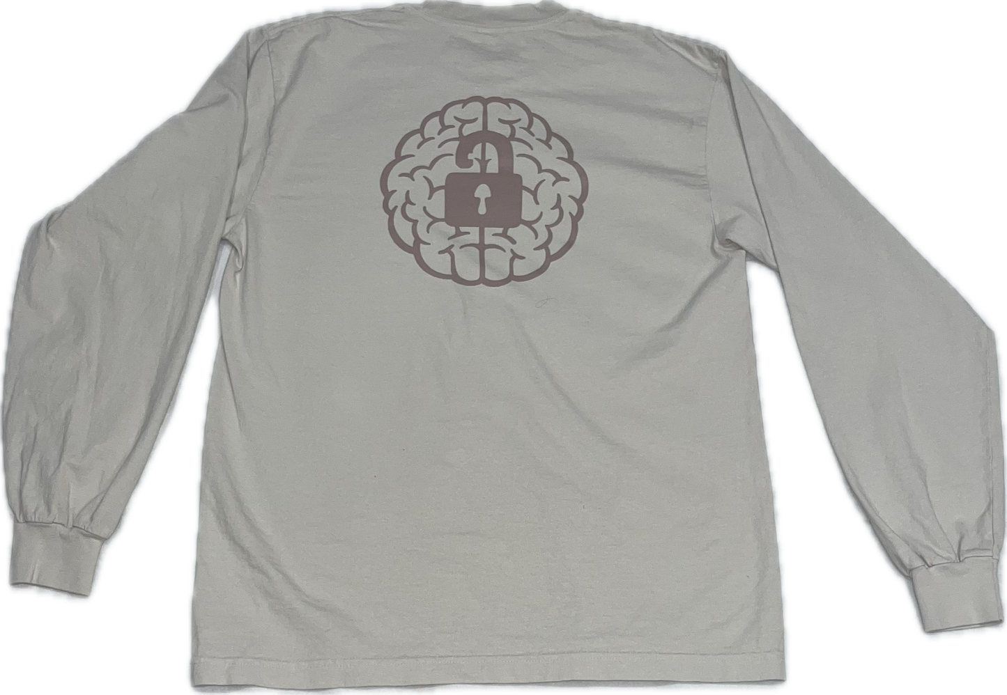 Brain Logo Long Sleeve / Cement